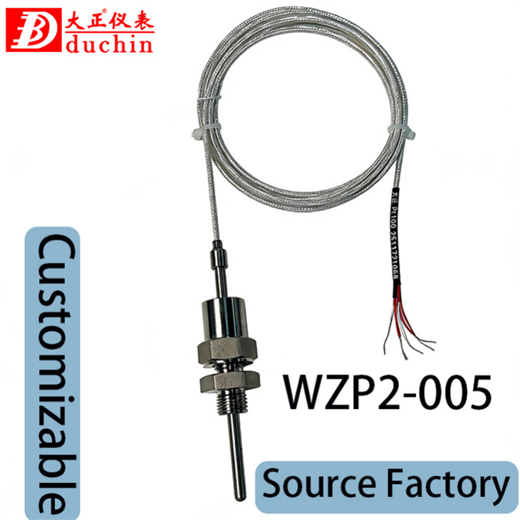 क्लास ए पीटी100 डबल तापमान सेंसर 1/2'' एनपीटी थ्रेड OEM/ODM अनुकूलित समर्थन के साथ