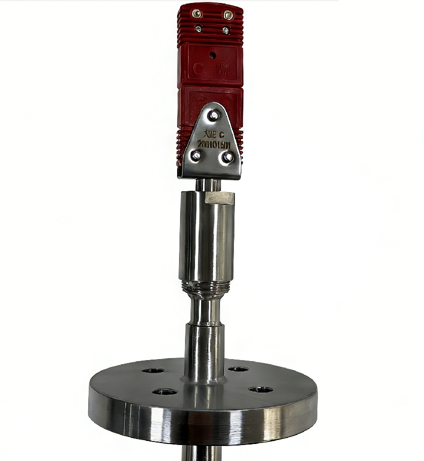 टाइप सी टंगस्टन-रेनियम हाई-तापमान 2000 डिग्री फ्लैंग्ड वैक्यूम थर्मोकपल